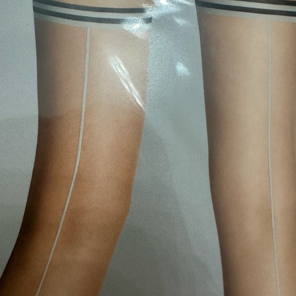 Wolford Black and Blacktar Leah Tights Size XS - Picture 2 of 5